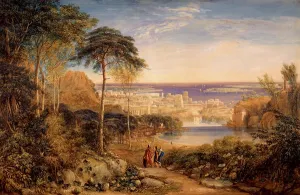 Cox David Prints: Carthage: Aeneas and Achates, 1825. Creator: David Cox the Elder