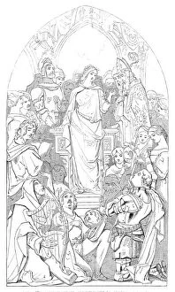 Daniel Collection: Cartoon (41) The Spirit of Chivalry - by Daniel Maclise, R.A