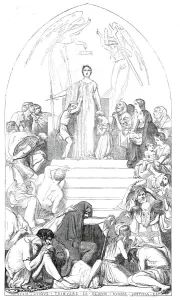 Cartoon (85) An Allegory of Justice...from the exhibition in Westminster Hall, 1845 Cartoon (85) An Allegory of Justice...from the exhibition in Westminster Hall, 1845