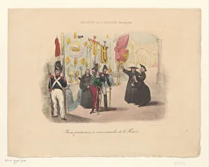 Cartoon on the production of ecclesiastical objects, early 19th century? Creator: Anon