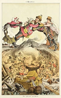 Satirical Collection: Cartoon from Puck, between 1880 and 1889. Creators: Joseph Keppler, Bernhard Gillam