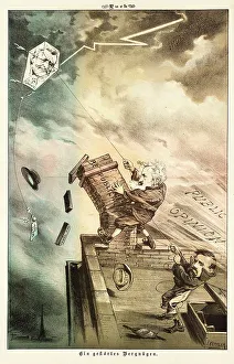 Cartoon from Puck, between 1880 and 1889. Creators: Joseph Keppler, Bernhard Gillam