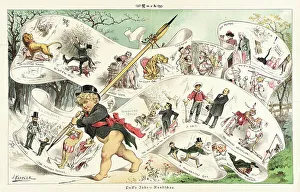 Cartoon from Puck, between 1880 and 1889. Creators: Joseph Keppler, Bernhard Gillam