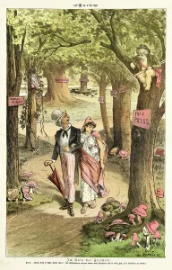 Constitution Prints: Cartoon from Puck, between 1880 and 1889. Creators: Joseph Keppler, Bernhard Gillam