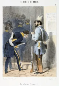 Cartoon relating to the Paris Commune, 1870s