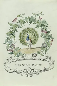 Cartouche Prints: Cartoon of Reynier Pauw, 1710-1720. Creator: Anon