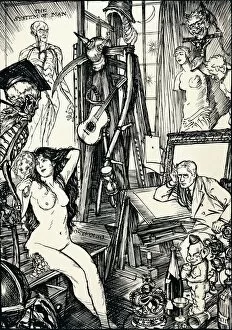 Edmund Joseph Gallery: The Cartoonist - Stage VI, c1920. Artist: Edmund Joseph Sullivan