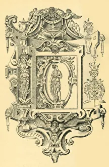 Fiorentino Prints: Cartouche, mid 16th century, (1881). Creator: Unknown