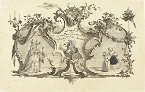 Water Can Prints: Cartouches Modernes avec des Enfans qui representant les Modes d'Augsbourg