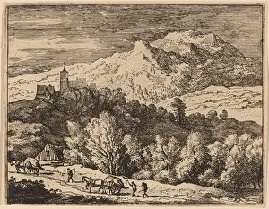 Etching With Engraving Prints: Two Carts, probably c. 1645 / 1656. Creator: Allart van Everdingen