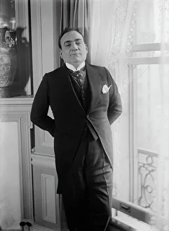 Cravat Prints: Caruso, between c1915 and c1920. Creator: Bain News Service