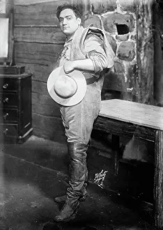 Caruso Enrico Prints: Caruso as Johnson, White, NY, 1910. Creator: Bain News Service