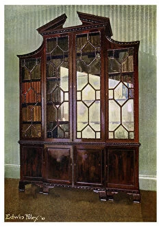 Edwin Foley Gallery: Carved Chippendale library bookcase, 1911-1912.Artist: Edwin Foley