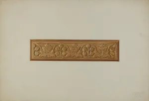 John Sullivan Prints: Carved Furniture Detail, 1939. Creator: John Sullivan