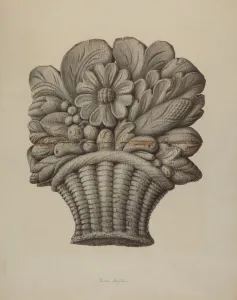 Charles Garjian Prints: Carved Ornament, 1935 / 1942. Creator: Charles Garjian