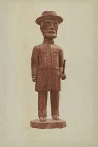 Carved Policeman, 1935/1942. Creator: Mildred E Bent