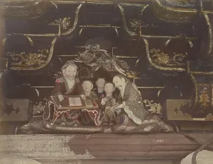 Nikko Tochigi Kanto Japan Prints: Carving Images, in the Top of the Great Gate