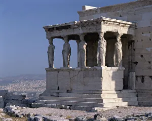 Citadel Prints: Caryatid detail, Erechtheion, Athens, Greece, 2018. Creator: Ethel Davies