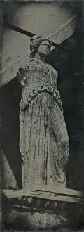 Girault De Prangey Philibert Joseph Gallery: Caryatid, Erechtheion, Athens, 1842. Creator: Joseph Philibert Girault De Prangey