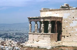 Caryatid Prints: Caryatid porch, the Erectheum, Acropolis, Athens, 5th century BC. Artist: Mnesikles