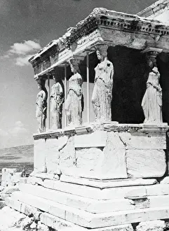Caryatides, the Erechtheion, Athens, Greece, c1955. Creator: Arthur Charles Kirby Ware