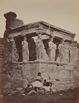 Images Dated 30th March 2021: Caryatids of the Erectheum, 1857. Creator: James Robertson