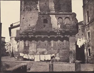 Washing Line Gallery: Casa di Rienzi, Rome, ca. 1855. Creator: Unknown