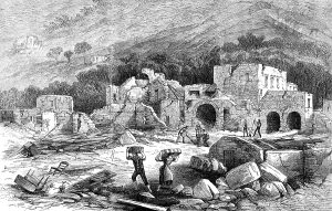 Volcanic Prints: Part of Casamicciola, Isle of Ischia, after the earthquake, 1881. Creator: Unknown