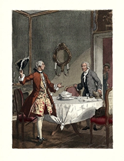 Jean Jacques Prints: Casanova and Jean-Jacques Rousseau