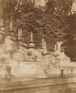 Chateau De St Cloud Prints: Cascade at the Chateau de St. Cloud, c. 1854. Creator: Louis-Remy Robert