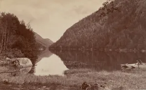 Cascade Lake, Adirondacks, c. 1888. Creator: Seneca Ray Stoddard Cascade Lake, Adirondacks, c. 1888. Creator: Seneca Ray Stoddard