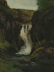 Cascade Prints: The Cascade, mid-late 19th century. Creator: Gustave Courbet