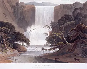 Cascade on Sneuwberg, 1804. Creator: Samuel Daniell.<br> Cascade on Sneuwberg, 1804. Creator: Samuel Daniell
