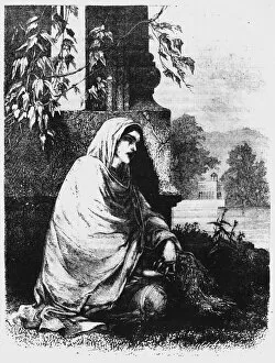 Cassell Petter Galpin Gallery: A Cashmere Widow, c1891. Creator: James Grant