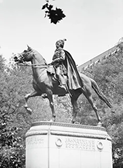 Cavalry Officer Prints: Casimir Pulaski - Equestrian statues in Washington