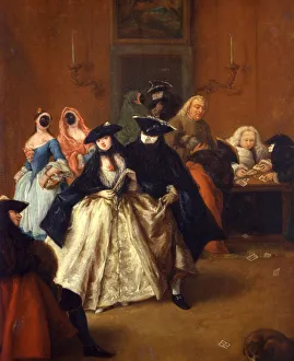 Masquerade Gallery: Casino (Il ridotto) in Venice, ca 1757