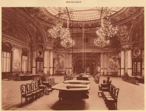 Jean Louis Charles Garnier Prints: The Casino. - Schmits hall, Monte Carlo, 1930. Creator: Unknown