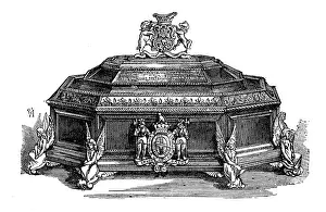 Mayo Lord Prints: Casket presented to Lady Mayo by the Rajah of Kappoorthulla, 1874. Creator: Unknown