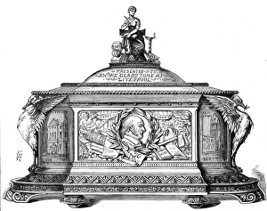 Roskell Hunt Prints: Casket presented to Mr. Gladstone on his birthday, 1880. Creator: Unknown
