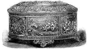 Casket presented to Mr. Stevens, Secretary to the County Fire Office, 1862. Creator: Unknown