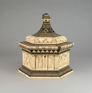 Bone Collection: Casket, Venice, c. 1390-c. 1410. Creator: Embriachi Workshop