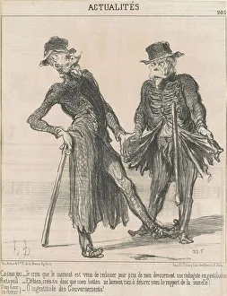 Scruffy Prints: Casmajou [et] Ratapoil, 19th century. Creator: Honore Daumier