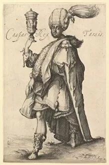 Bellange Jacques Gallery: Caspar, after Three Magi series by Jacques Bellange, ca. 1615. Creator: Matthaus Merian