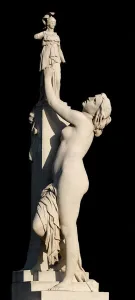 Cassandra seeking the protection of Pallas, 1877. Artist: Millet, Aime (1819?1891)