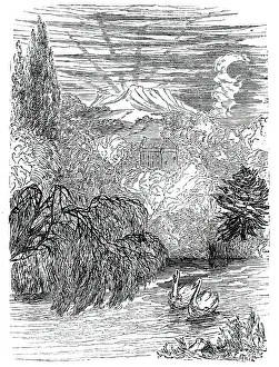 Swans Prints: Cassilis Castle, 1844. Creator: Unknown