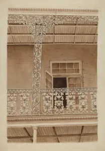 Cast Iron Balcony Rail, c. 1936. Creator: Ray Price
