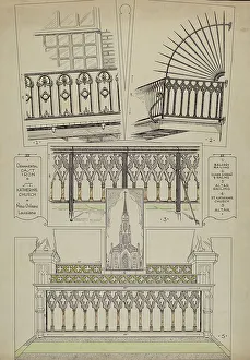 Cast Iron Balcony Rail, c. 1936. Creator: Thomas Byrne
