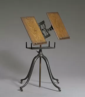 Cast iron dictionary stand used by Rev. Florence Spearing Randolph, ca. 1915