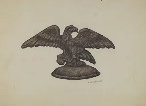 Cast Iron Eagle, c. 1937. Creator: Austin L. Davison
