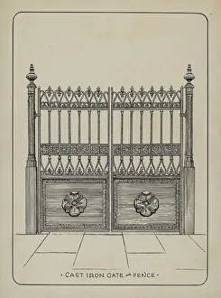 Cast Iron Gate, c. 1936. Creator: Lucien Verbeke